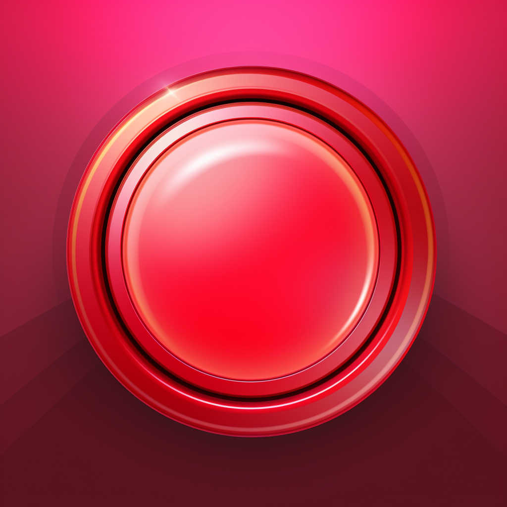 Red button on white background