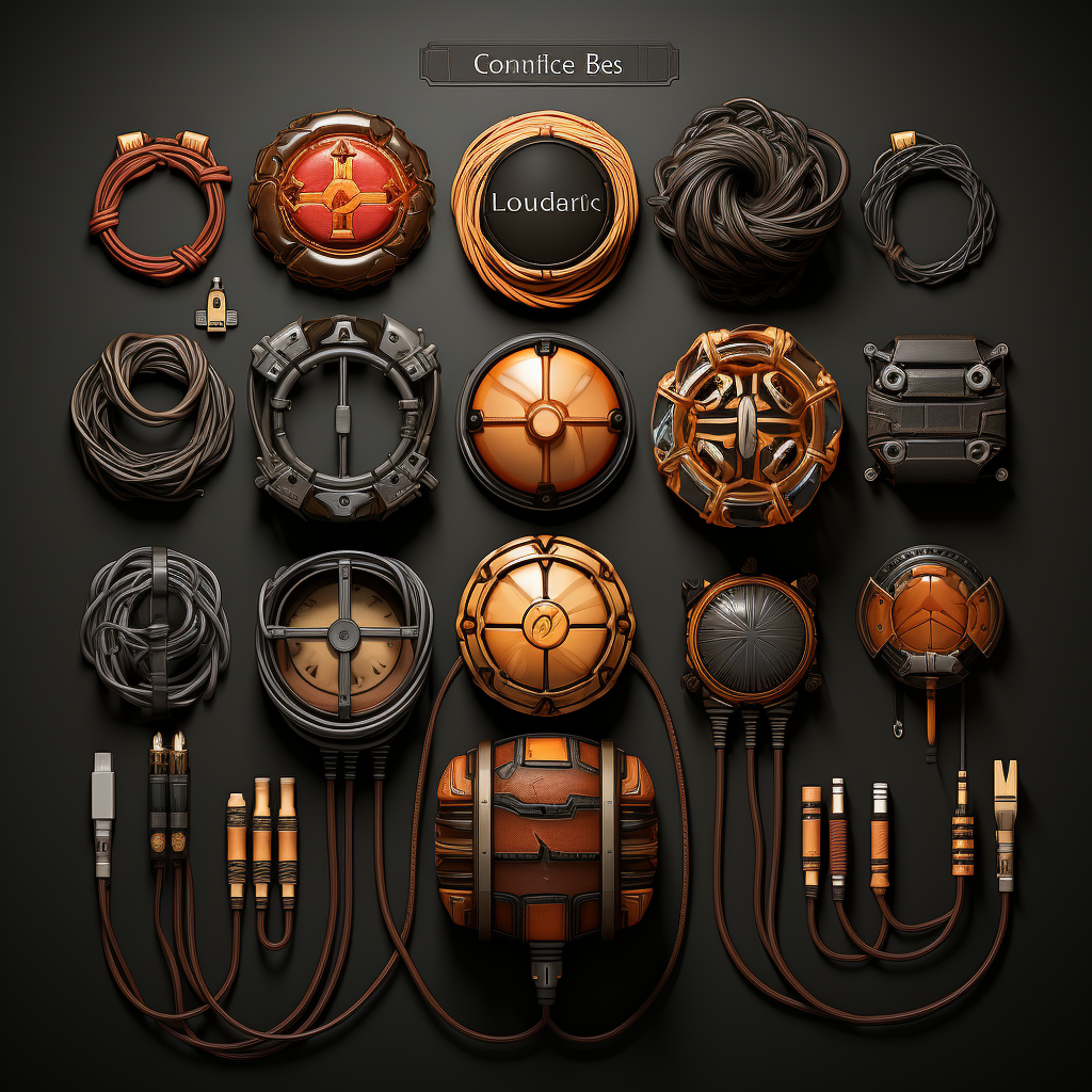 Stylized 2D Cables Design Assets