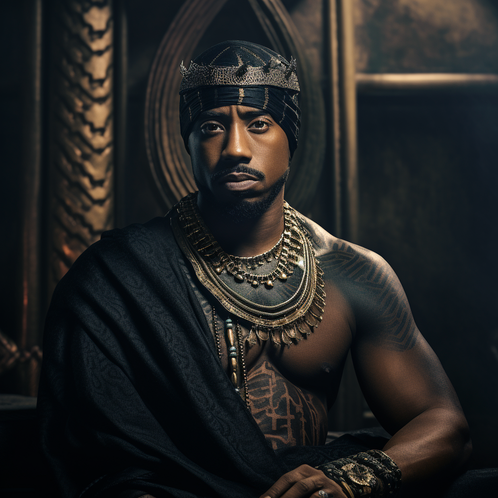 2pac as Black Panther