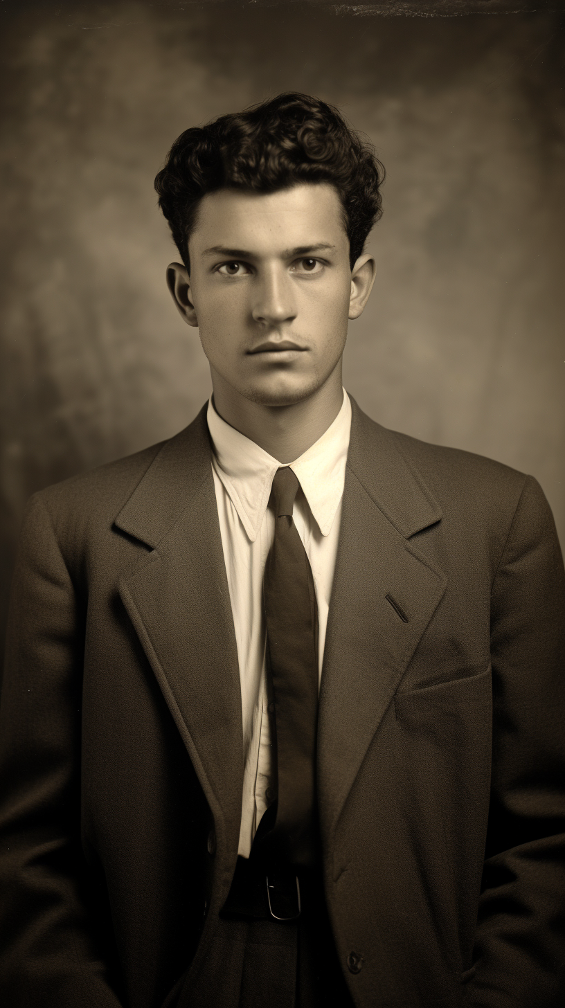 Portrait of a 1950s businessman