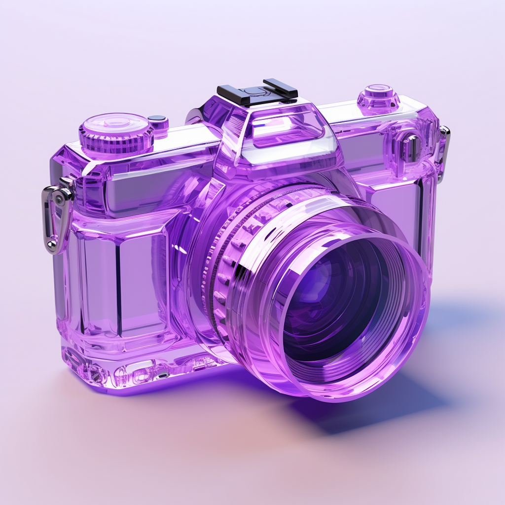 Semi-Transparent 3D Camera Icon