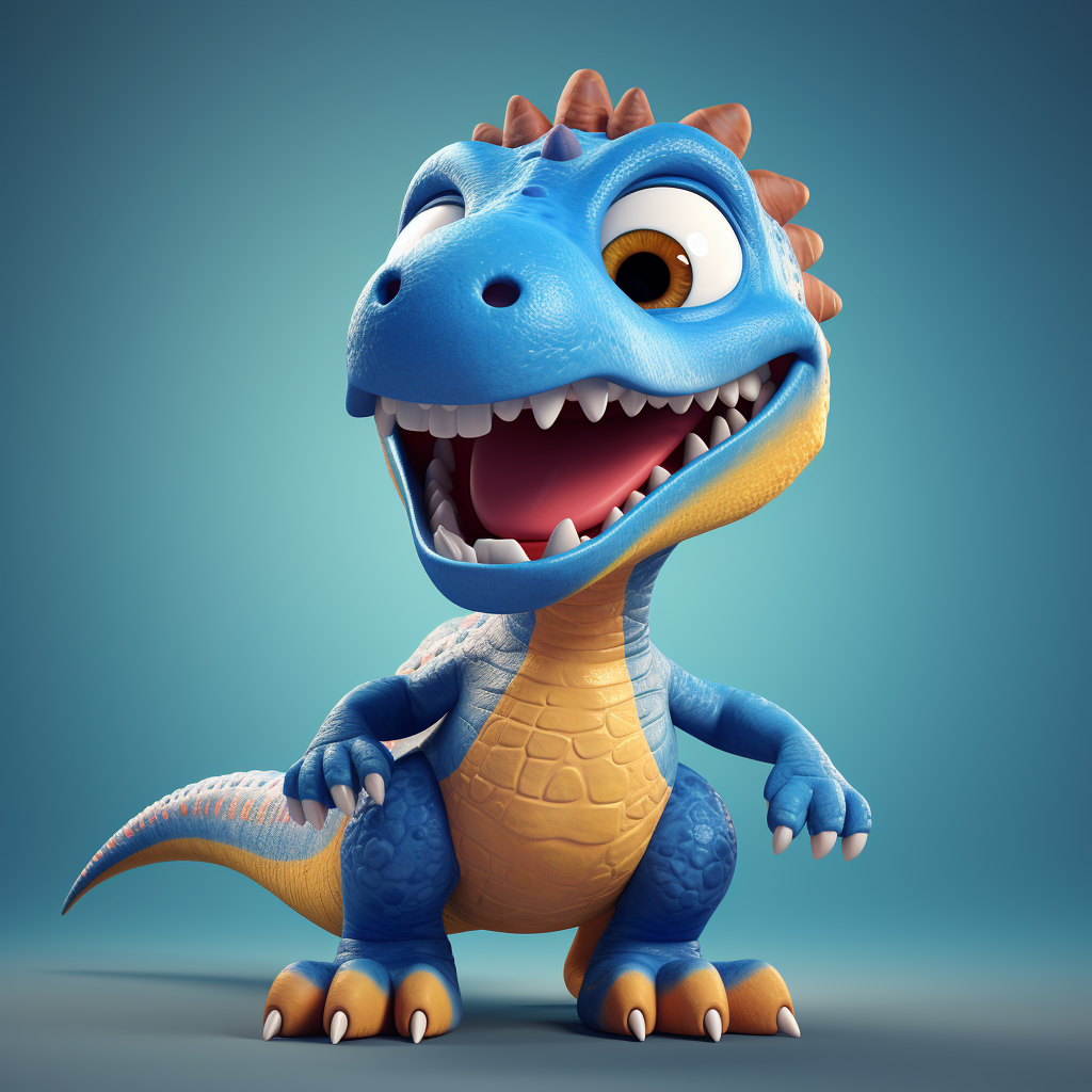 Dinosaur Mascot Character Illustration