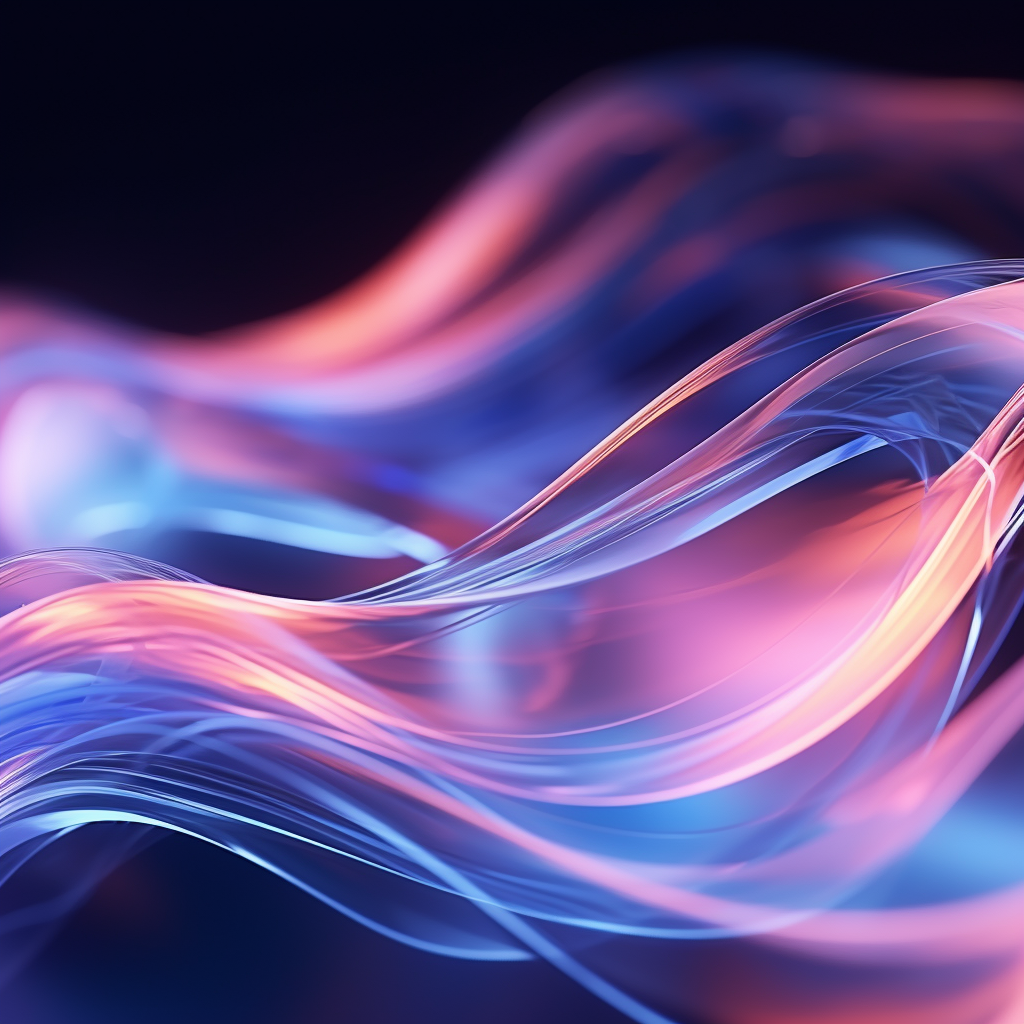 Abstract 3D glass waves background