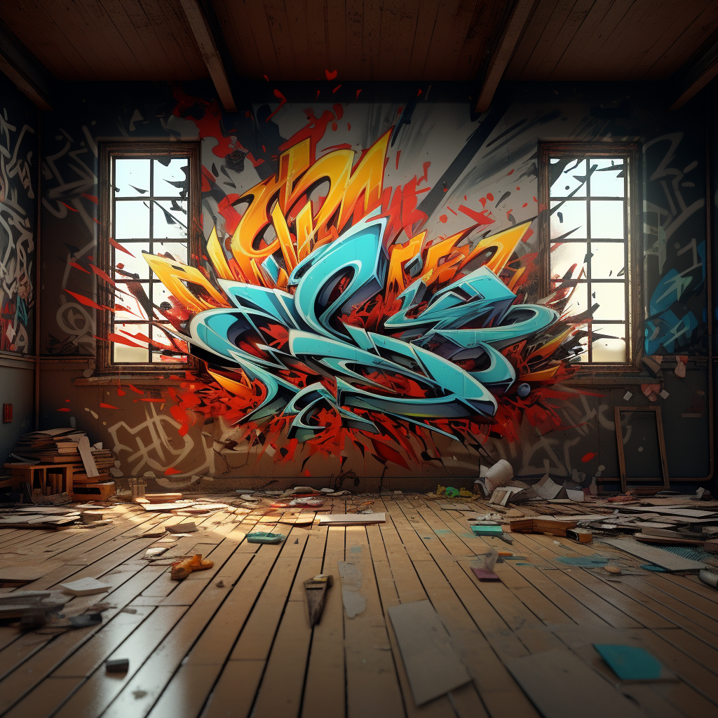 3D Graffity Art Render