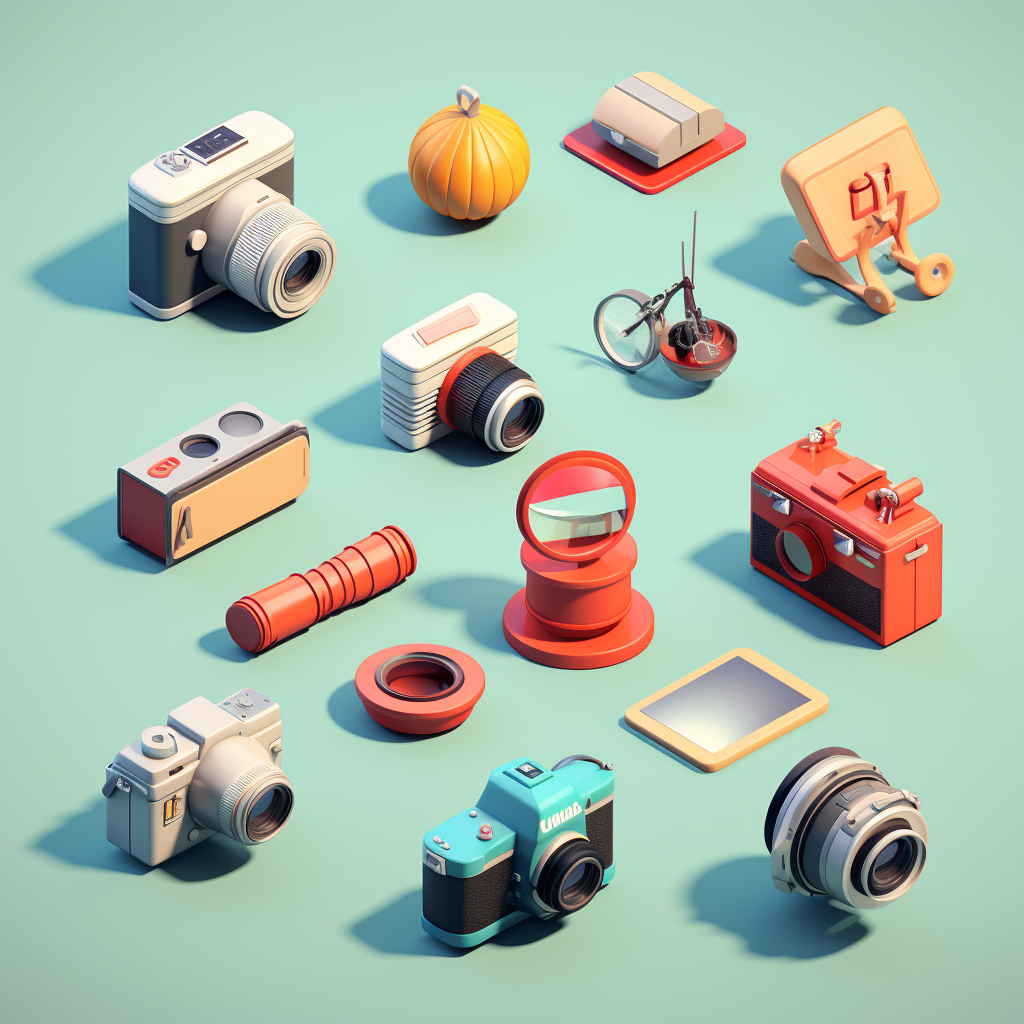 3D Photography Icons