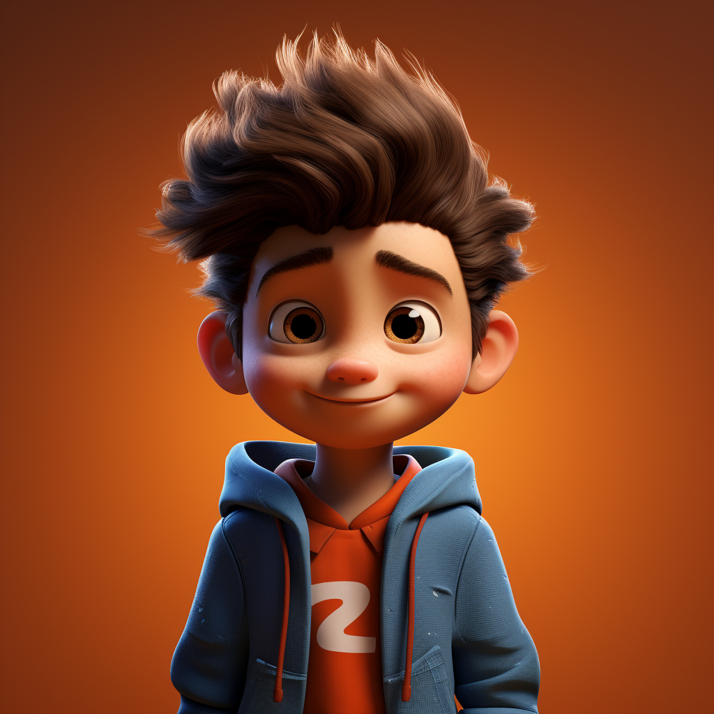 3D Pixar Character Photo