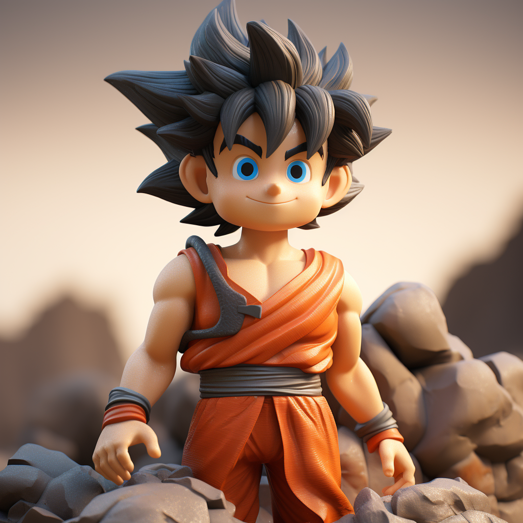 Pixar Goku in 3D