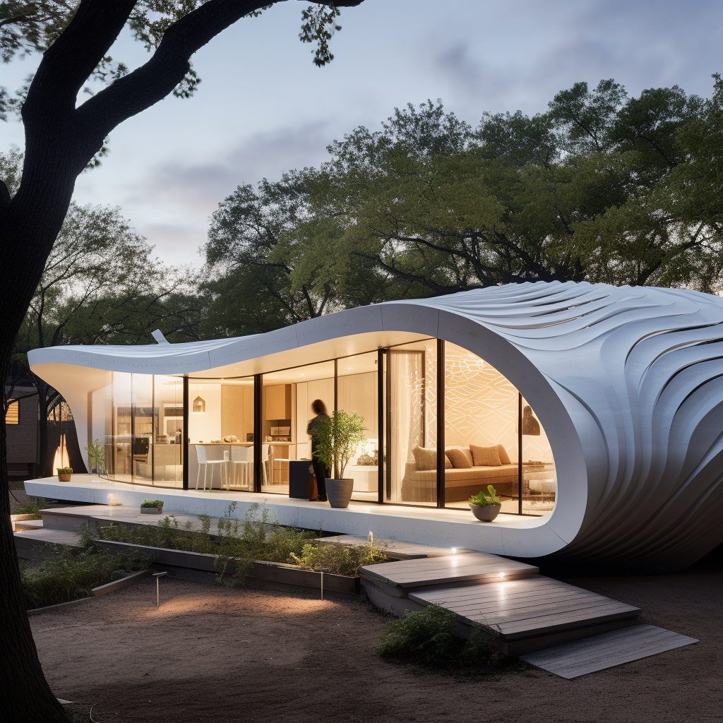 3D-printed house by Bjarke Ingels Group