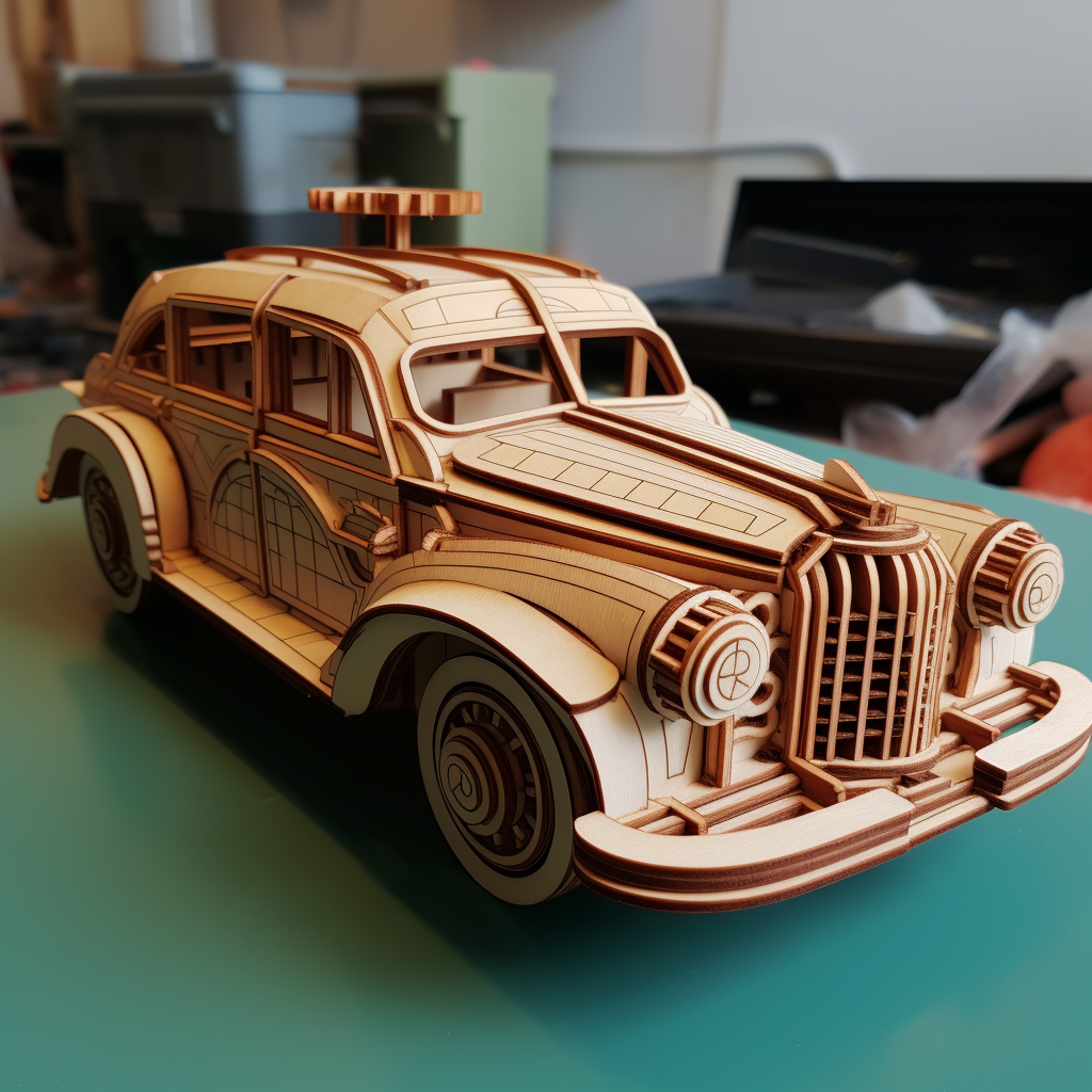 3D Puzzle Car Photo