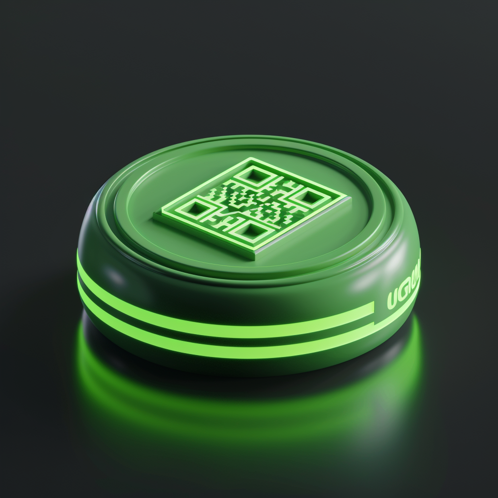 Green 3D QR Code Scanner