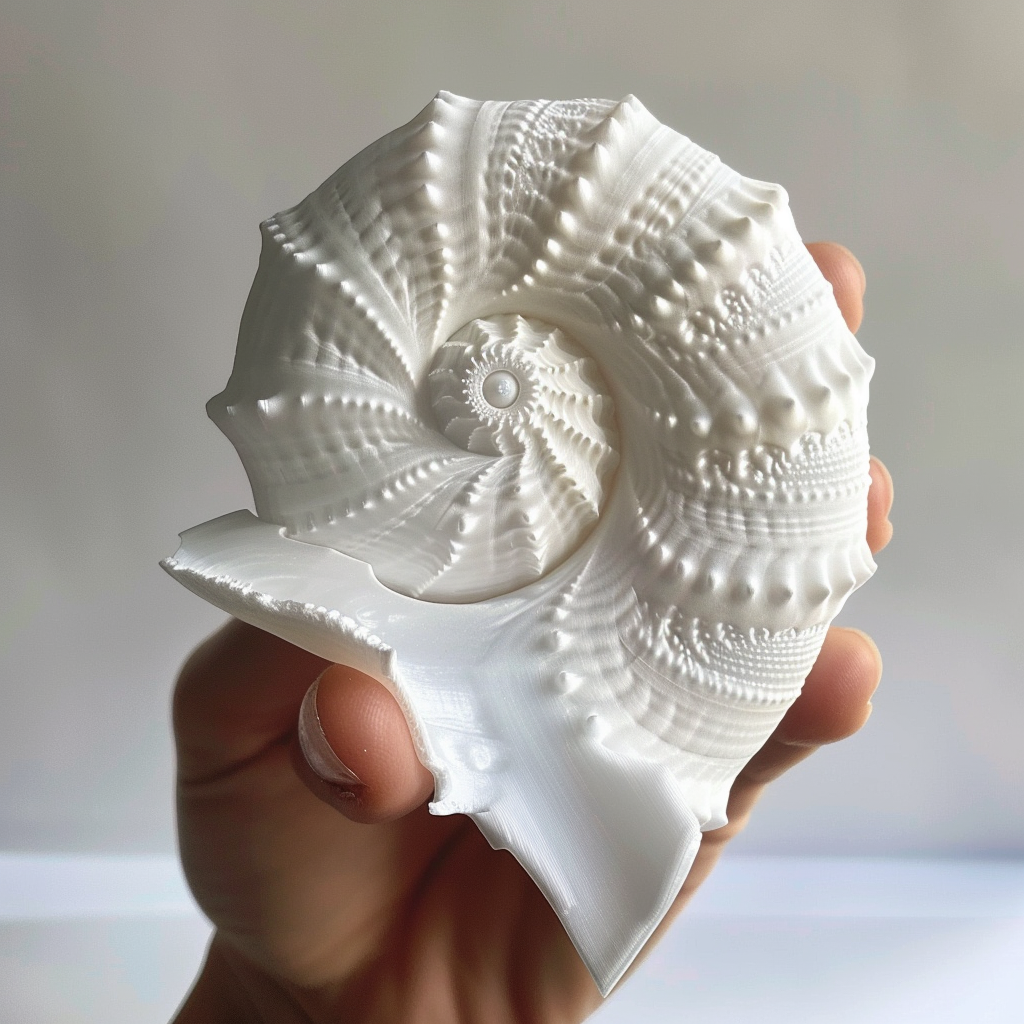 3D sea shell sculpture decor