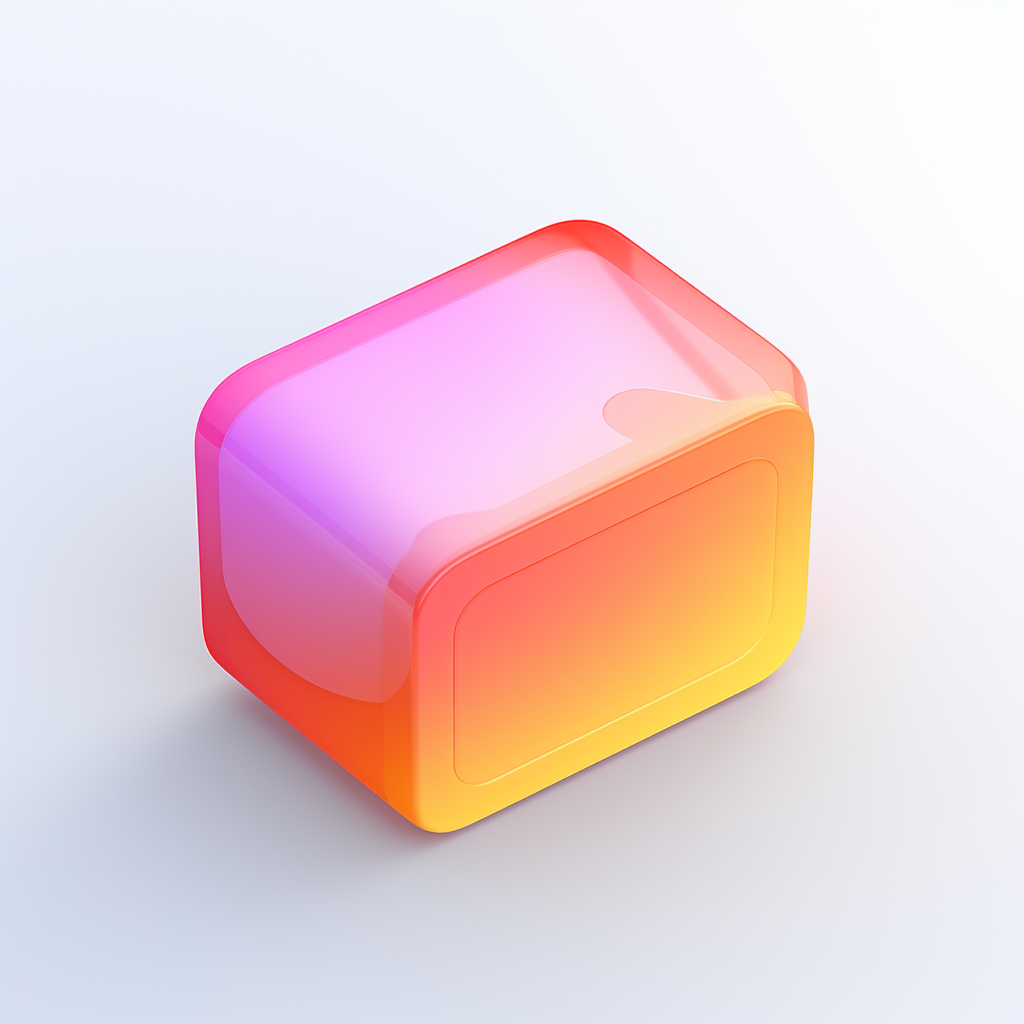 Colorful 3D text message icon