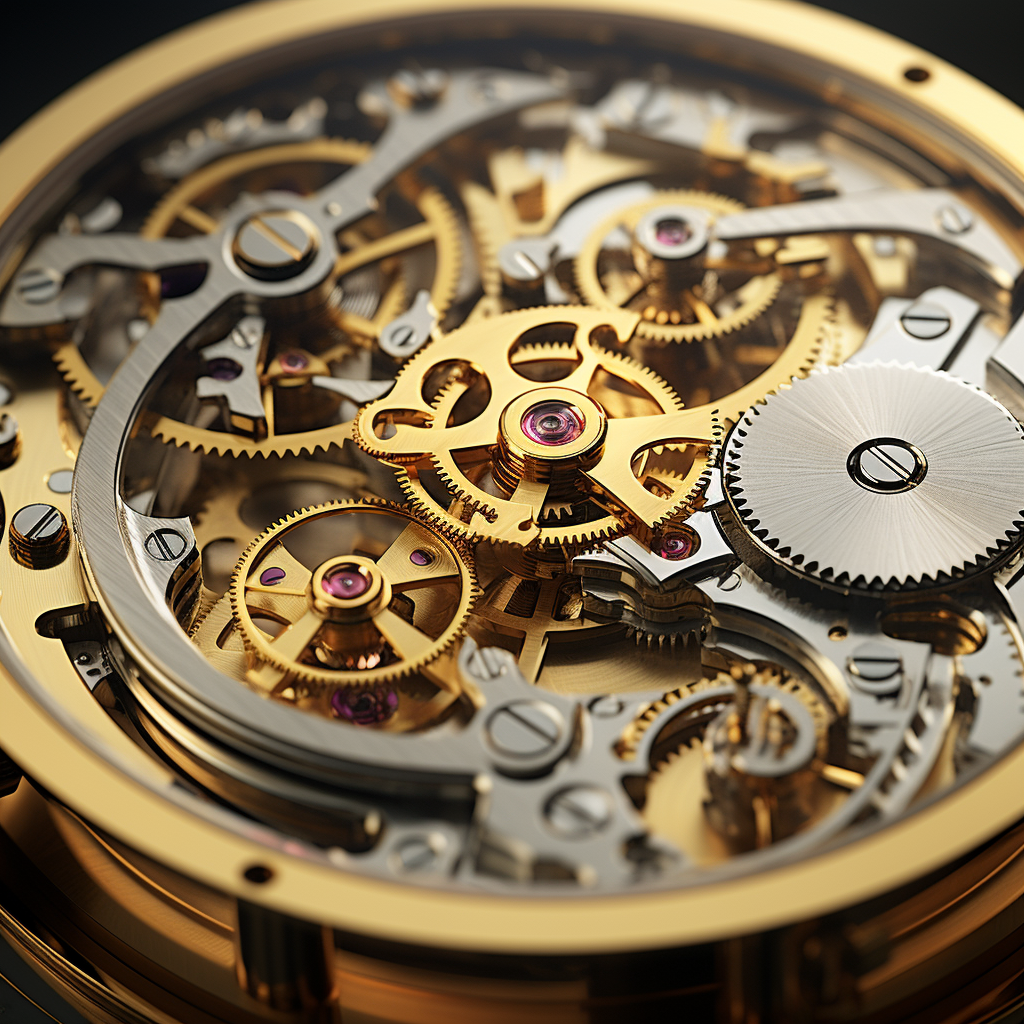 Realistic 3D Watch Mechanism Picture