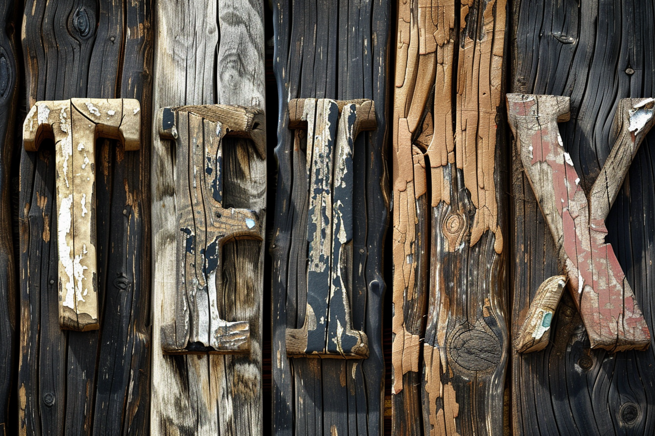 3D weathered wood TX wallpaper