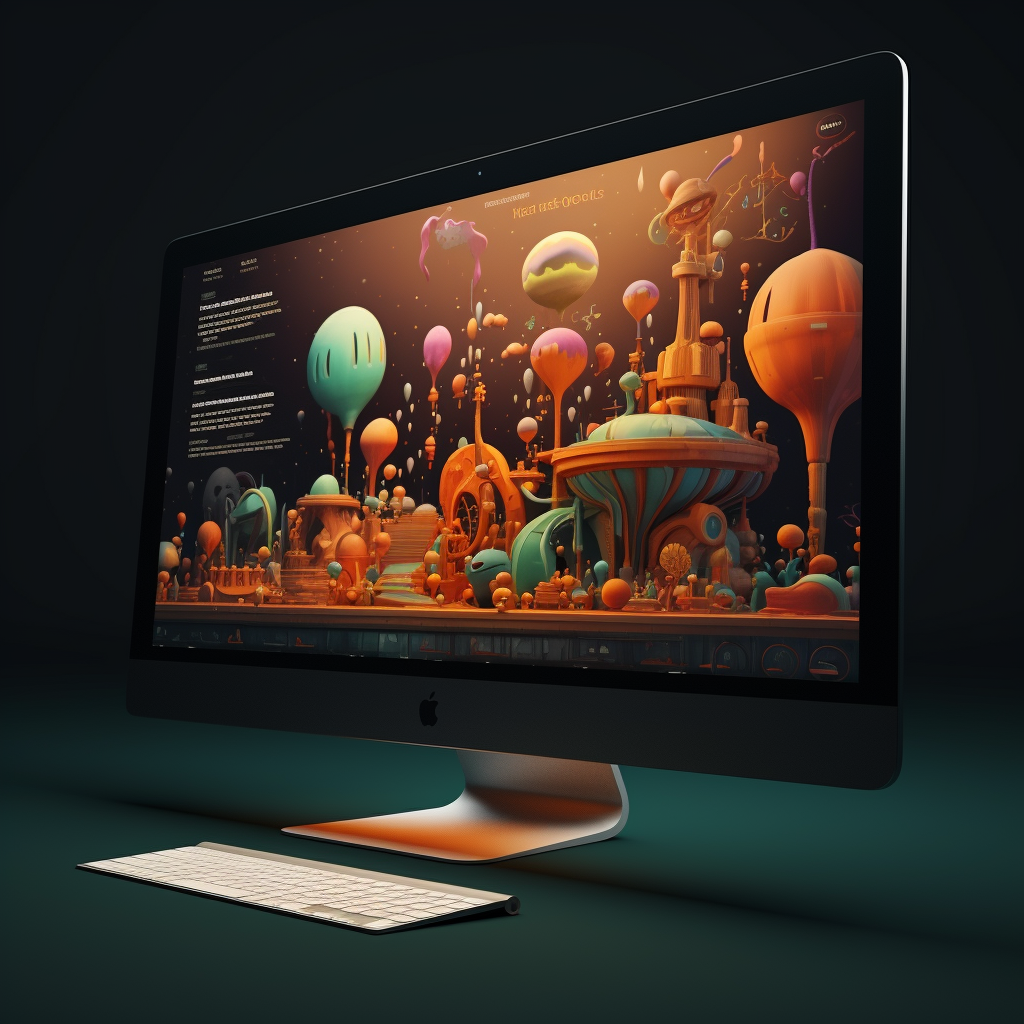 Vibrant 3D animation studio showcase