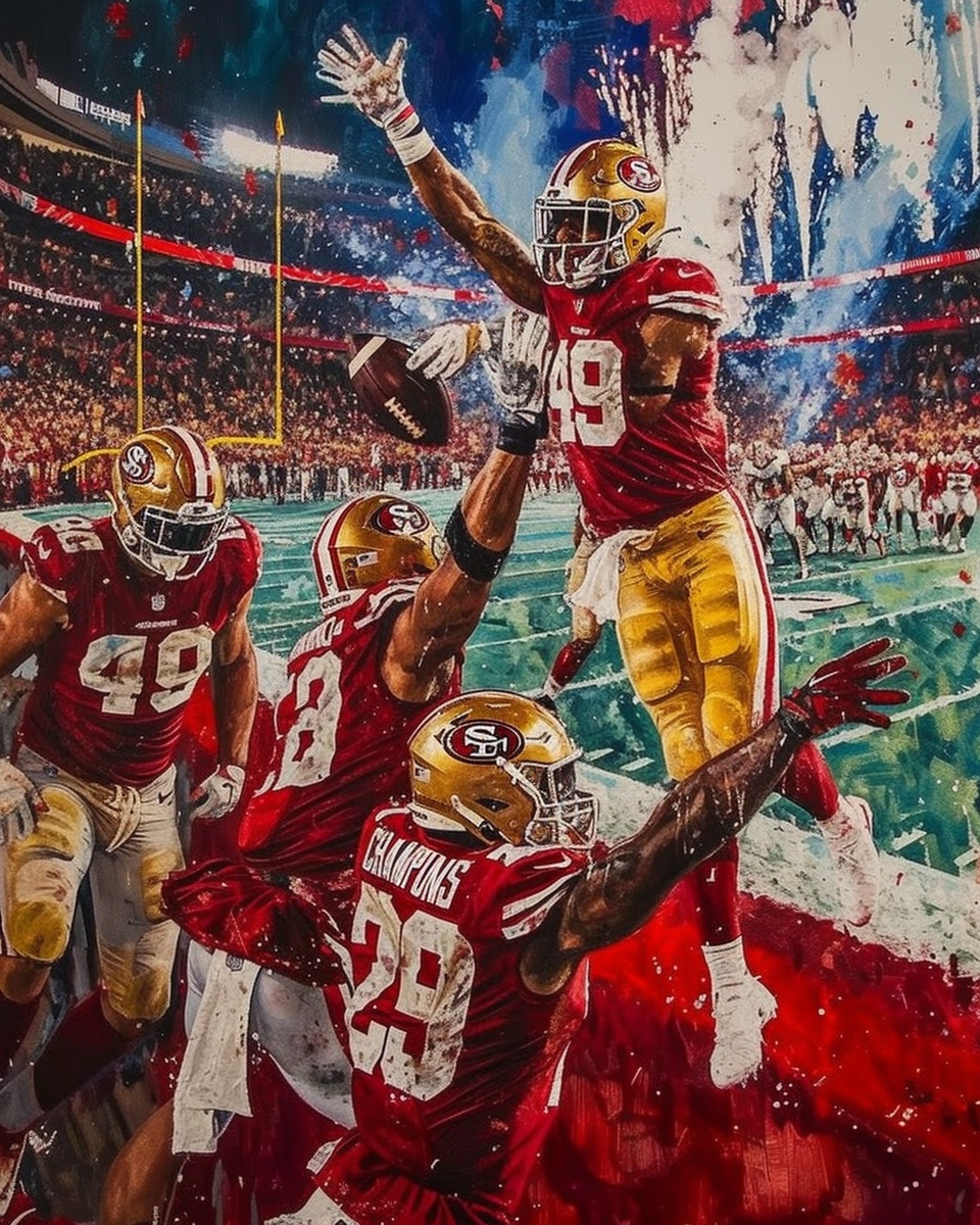 49ers NFC Champions 2024 Epic Scene