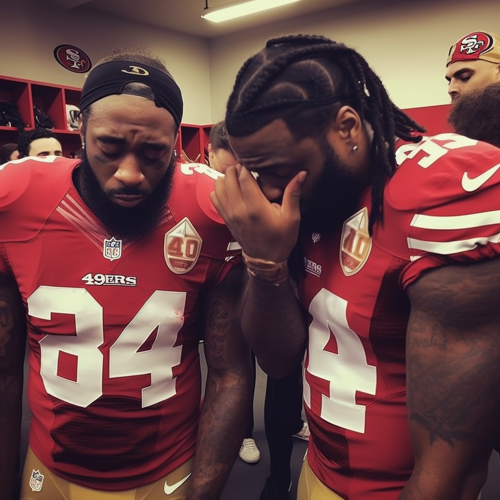 49ers players crying emotional scene