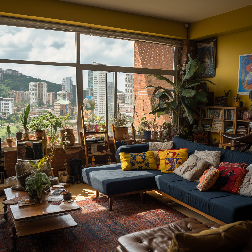 Beautiful Colombian Apartment Living Room