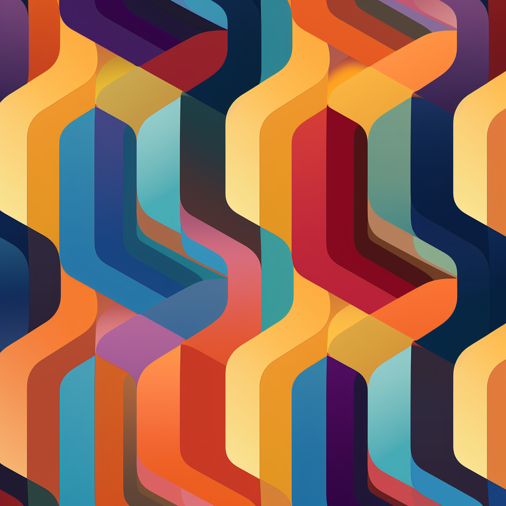 Colorful abstract retro patterns