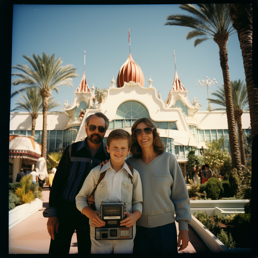 Family enjoying 70s French Pavilion ?