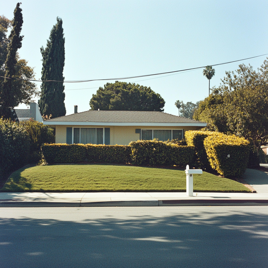 80's Suburban Home in Los Angeles Neighborhood Shot in Fuji Superia X-TRA 400