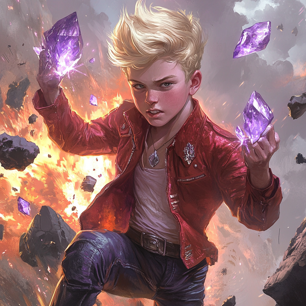 A 13-year-old Kentucky boy superhero fights off.