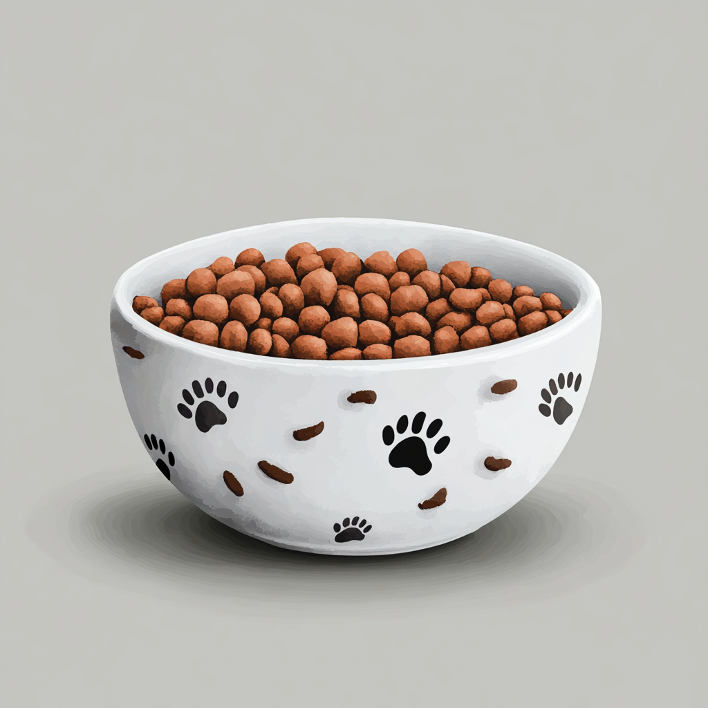 A Beautiful Cat Bowl with Quality Food