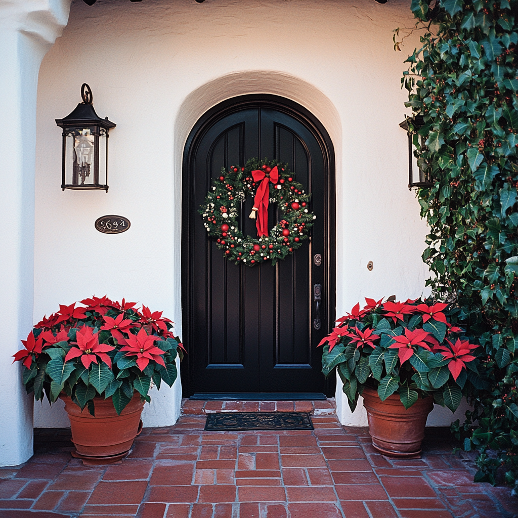 A Beautiful Christmas Scene at Spanish Home