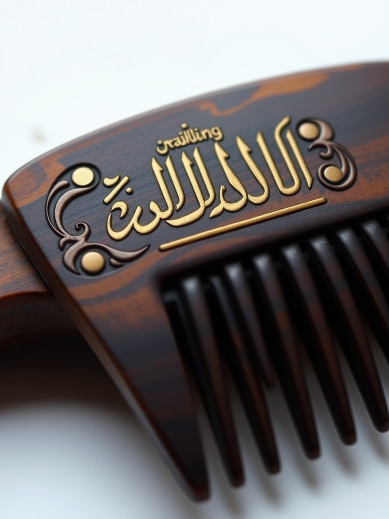 A Beautiful Engraved Comb for Trimming Ahmad