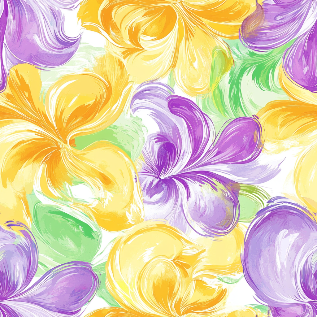 A Beautiful Floral Watercolor Painting with Abstract Design