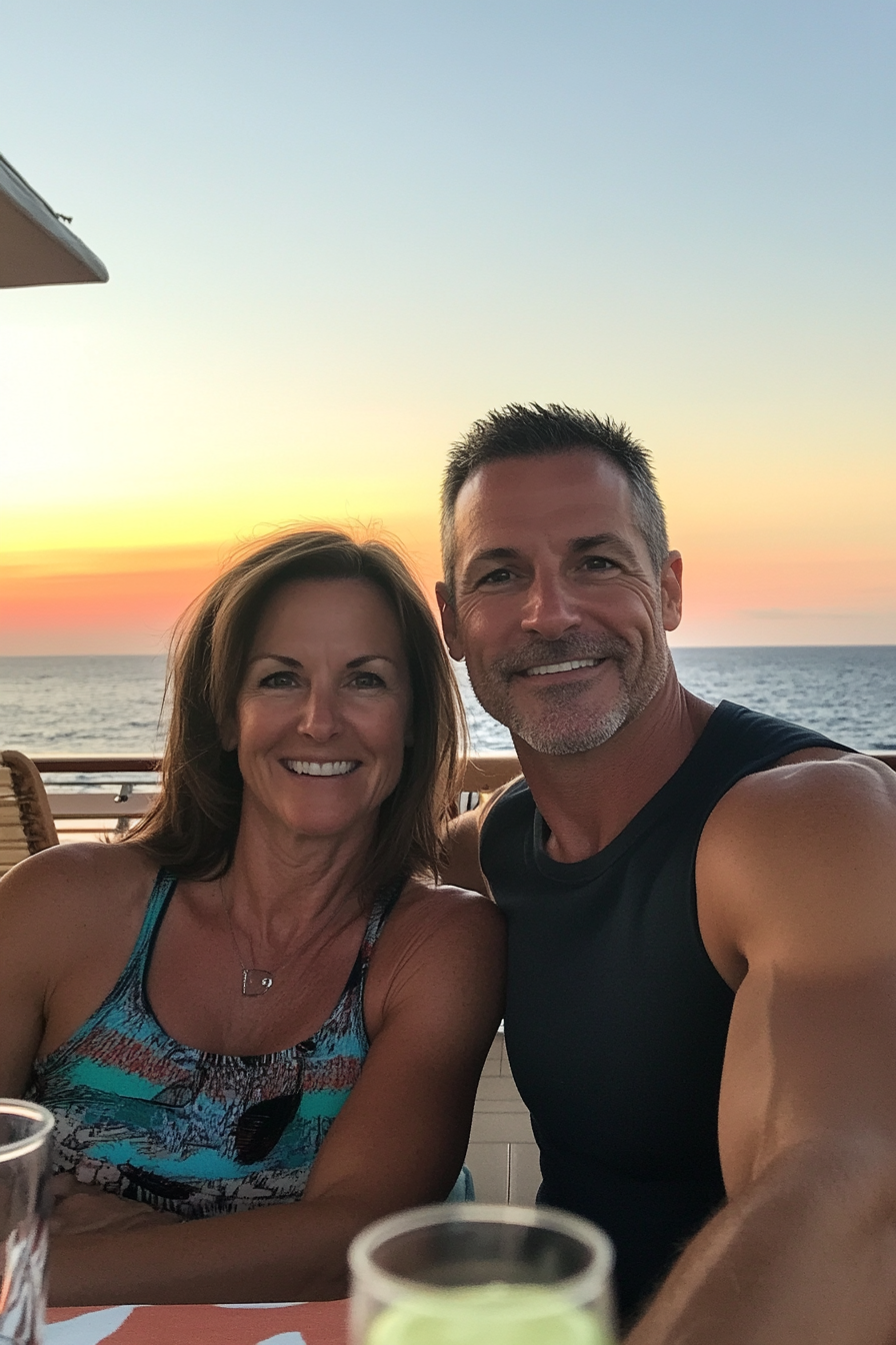 A Beautiful Sunset Dinner Cruise with Fit Couple