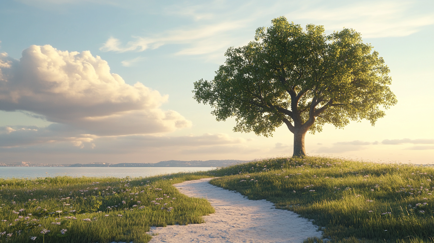 A Beautiful Tree at the Horizon