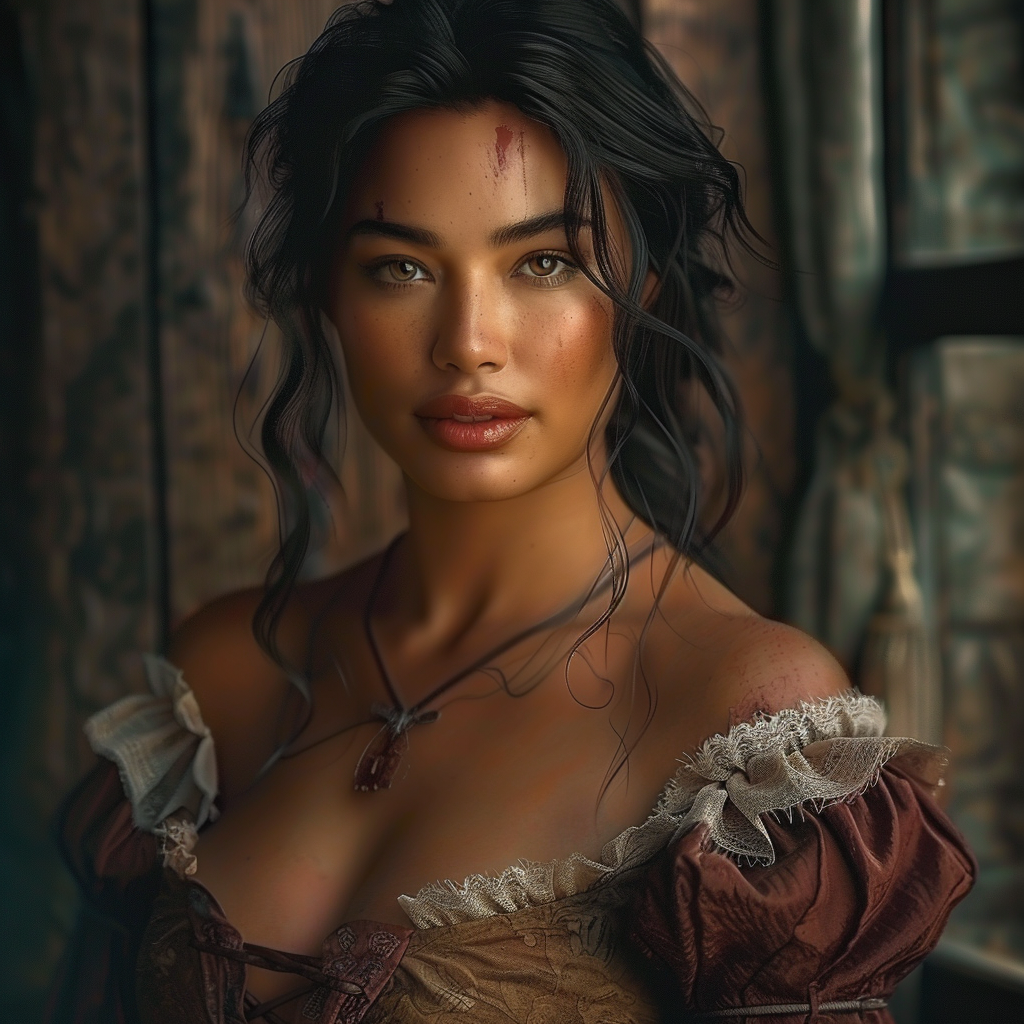 A Beautiful Woman in Medieval Fantasy Novel