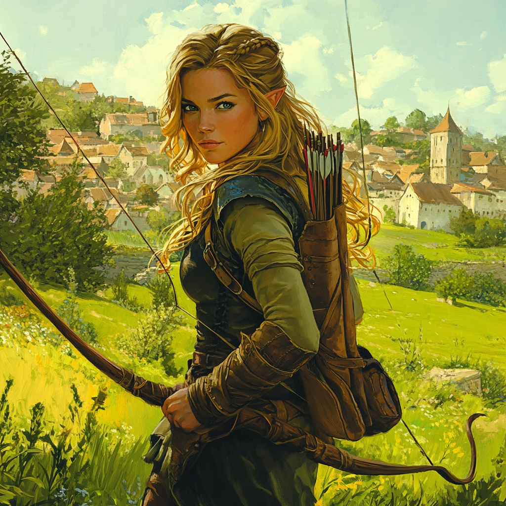 A Brave Woman Adventurer in Medieval Times