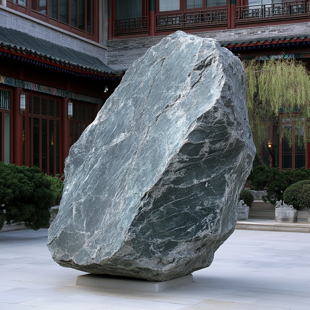 A Chinese rock symbolizing stability and support.