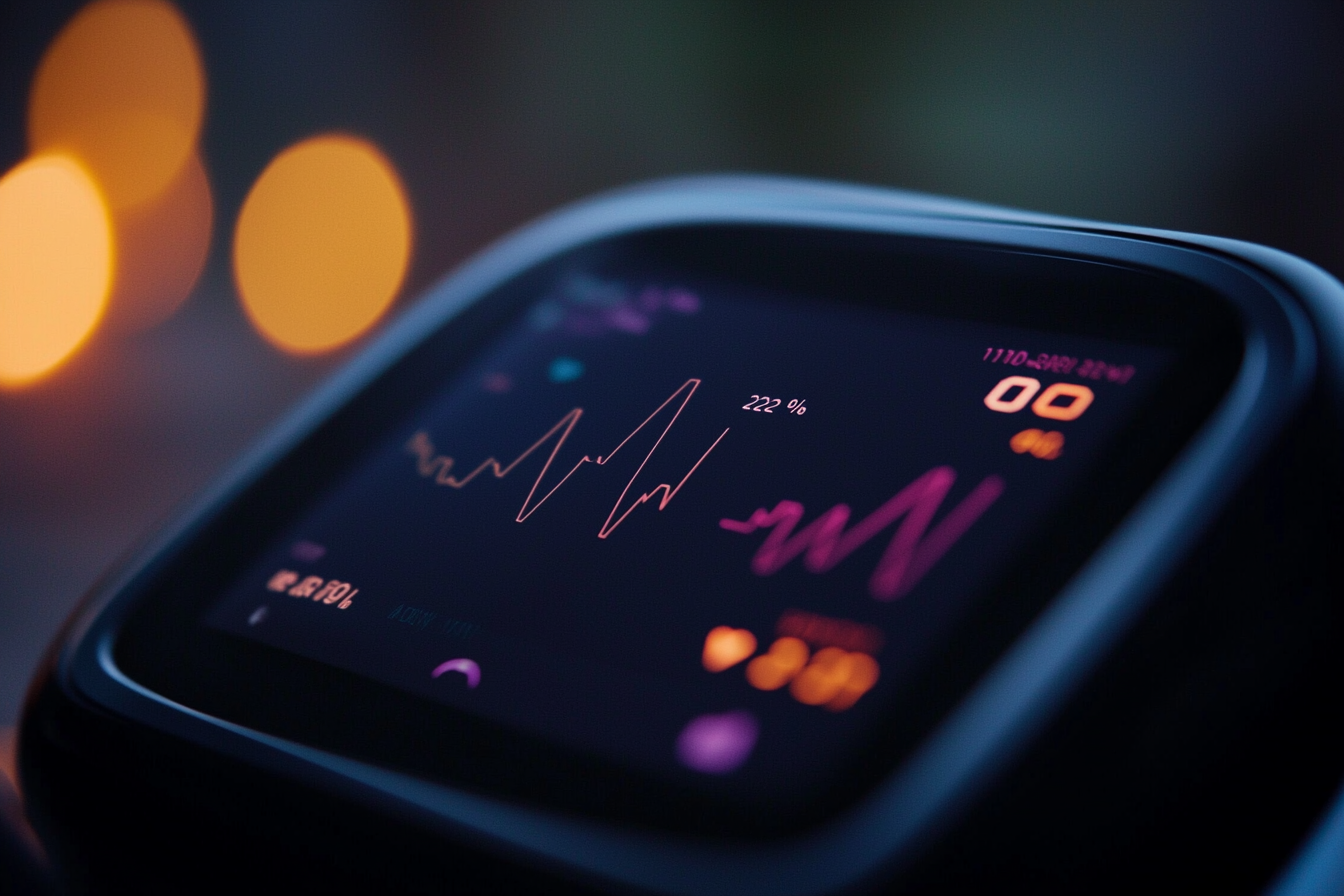 A Close-Up Image of a Heart Rate Monitor