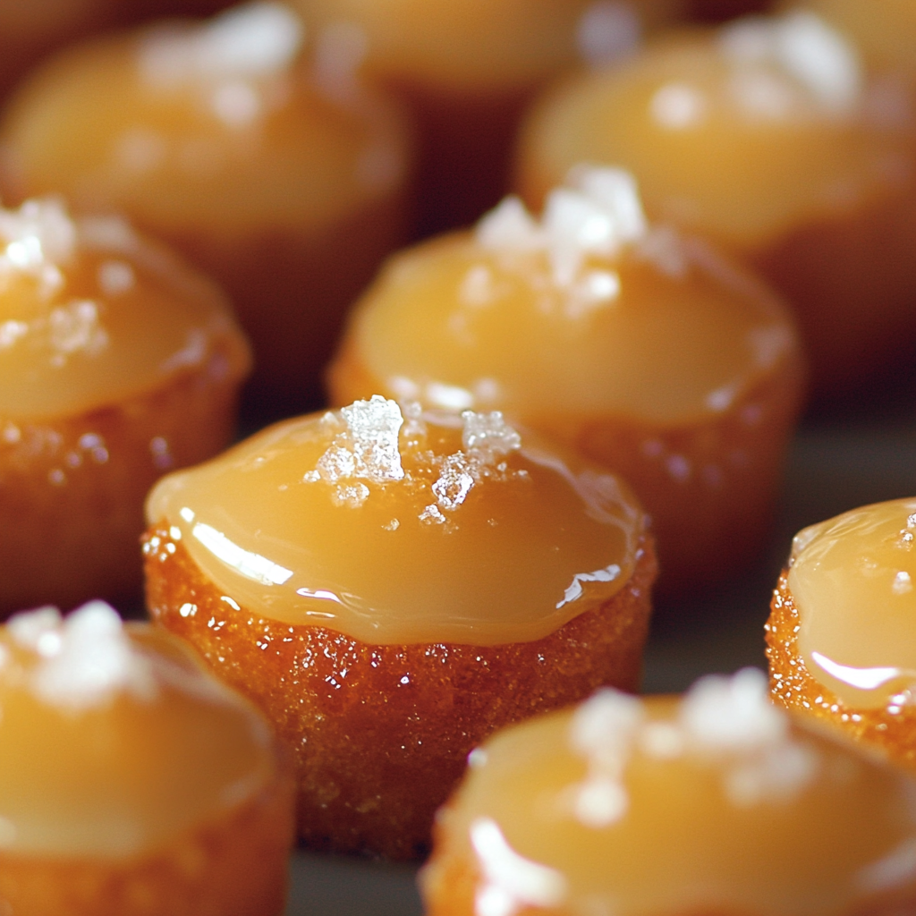 A Close-Up of Moist, Glazed Cake Bites