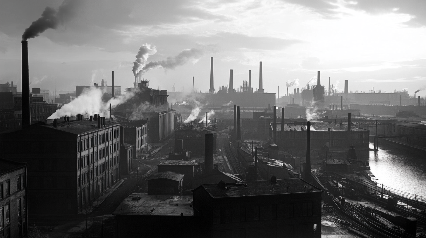 A Cluster of Factories in Baltimore, America, 1860