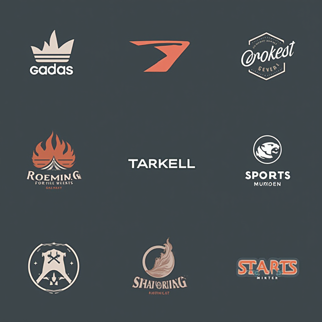 A Collection of Expensive Brand Logos on Dark Gray