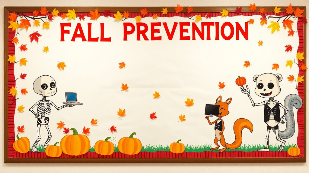 A Colorful Fall Safety Bulletin Board Display.