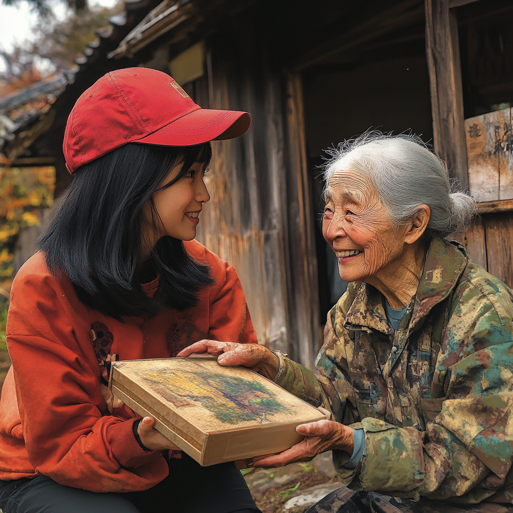 A Confrontation Between Two Women Over a Gift.