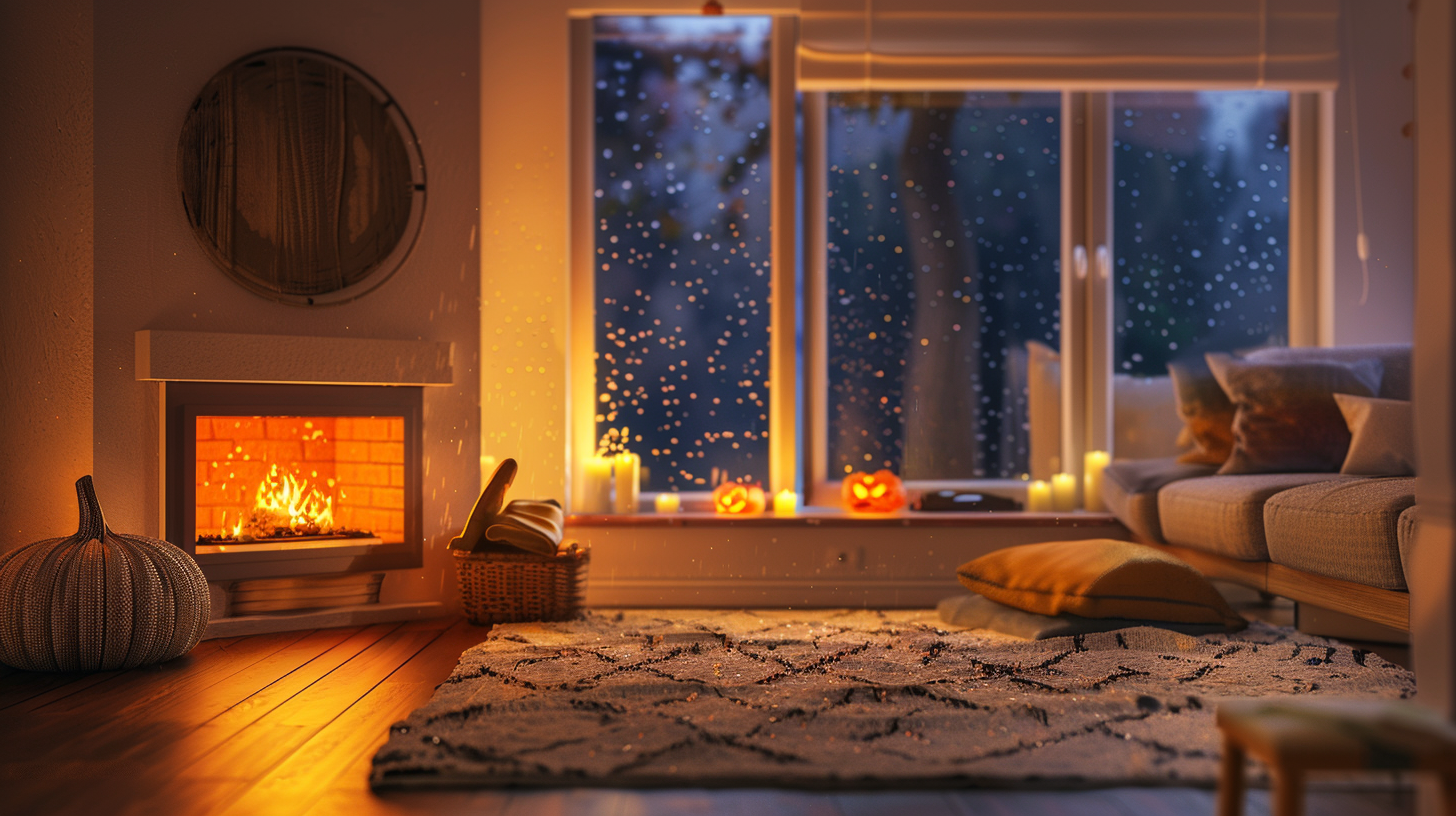 A Cozy Halloween Evening in Modern Apartment