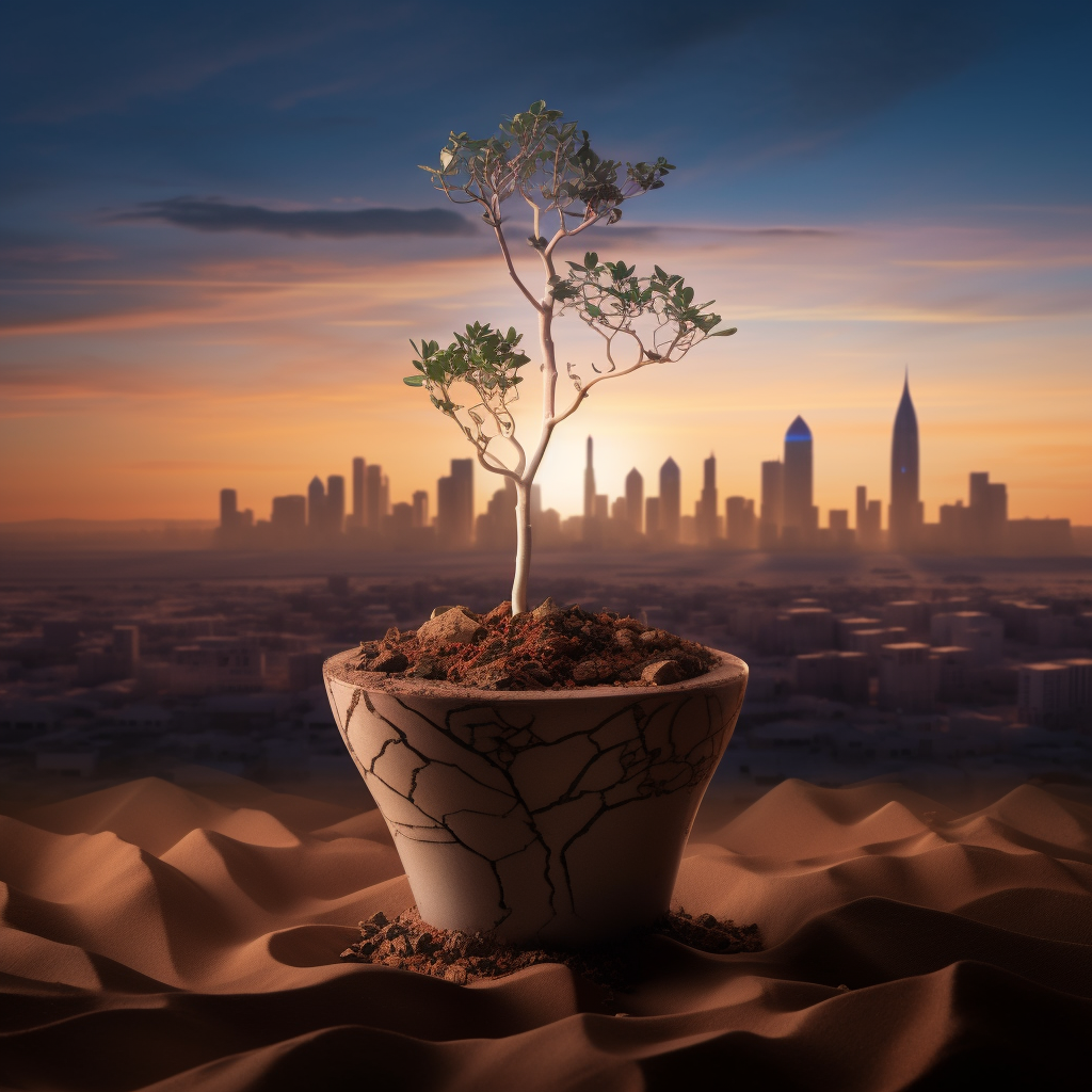 A Desert Rose Growing in Riyadh Time-Lapse