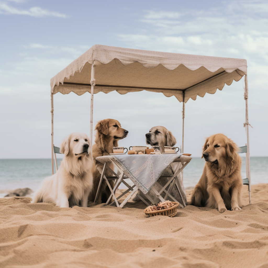 A Doggie Brunch on Mallorca Beach