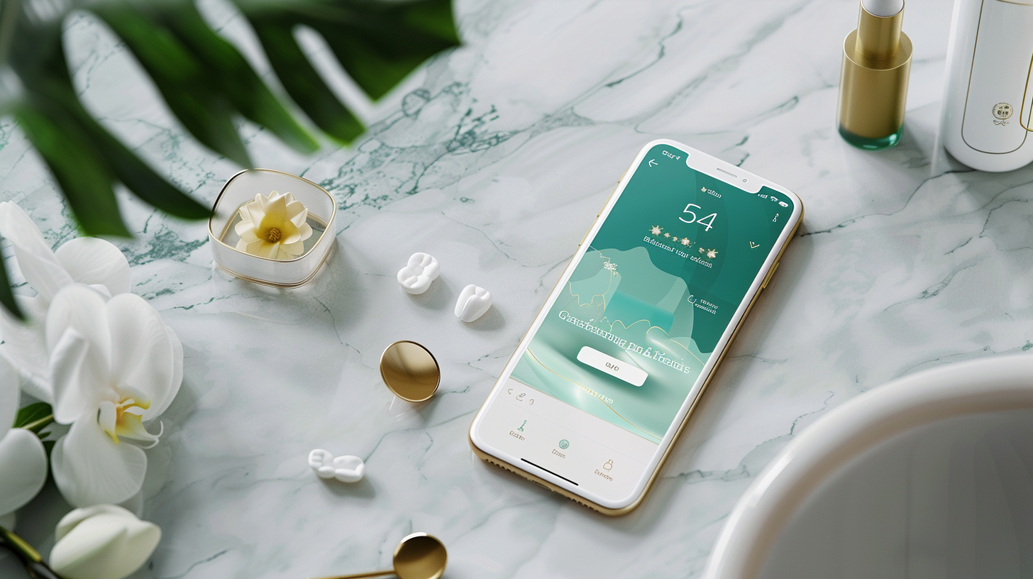 A Fancy Tooth Care App Design with Bright Colors