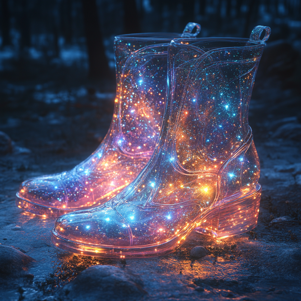 A Fantasy Cosmic Shoe Glows in Galaxy