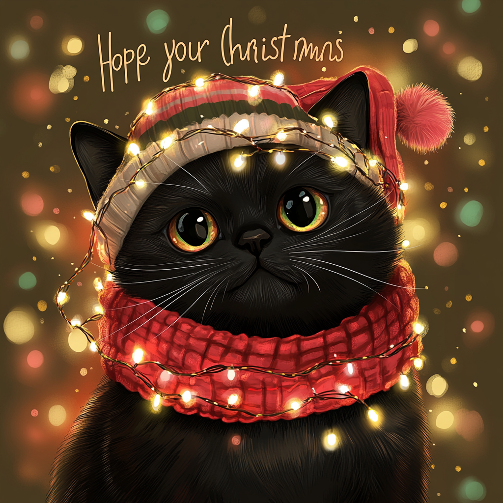 A Festive Cat: Meowy & Bright Christmas Spirit