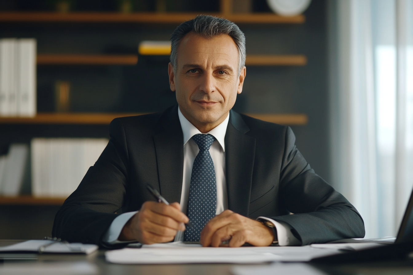 A Financial Advisor at Desk