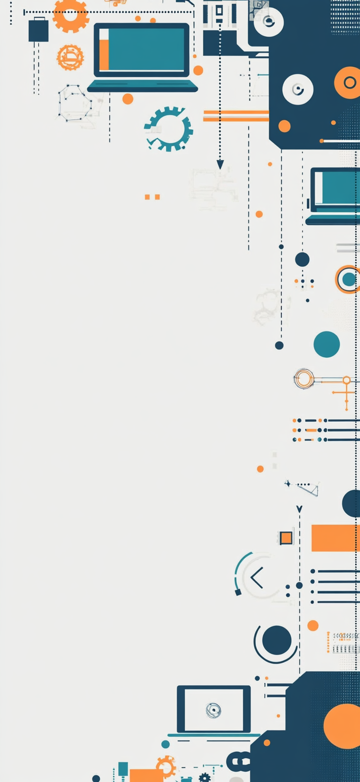 A Flat Lay Arrangement of Digital Art