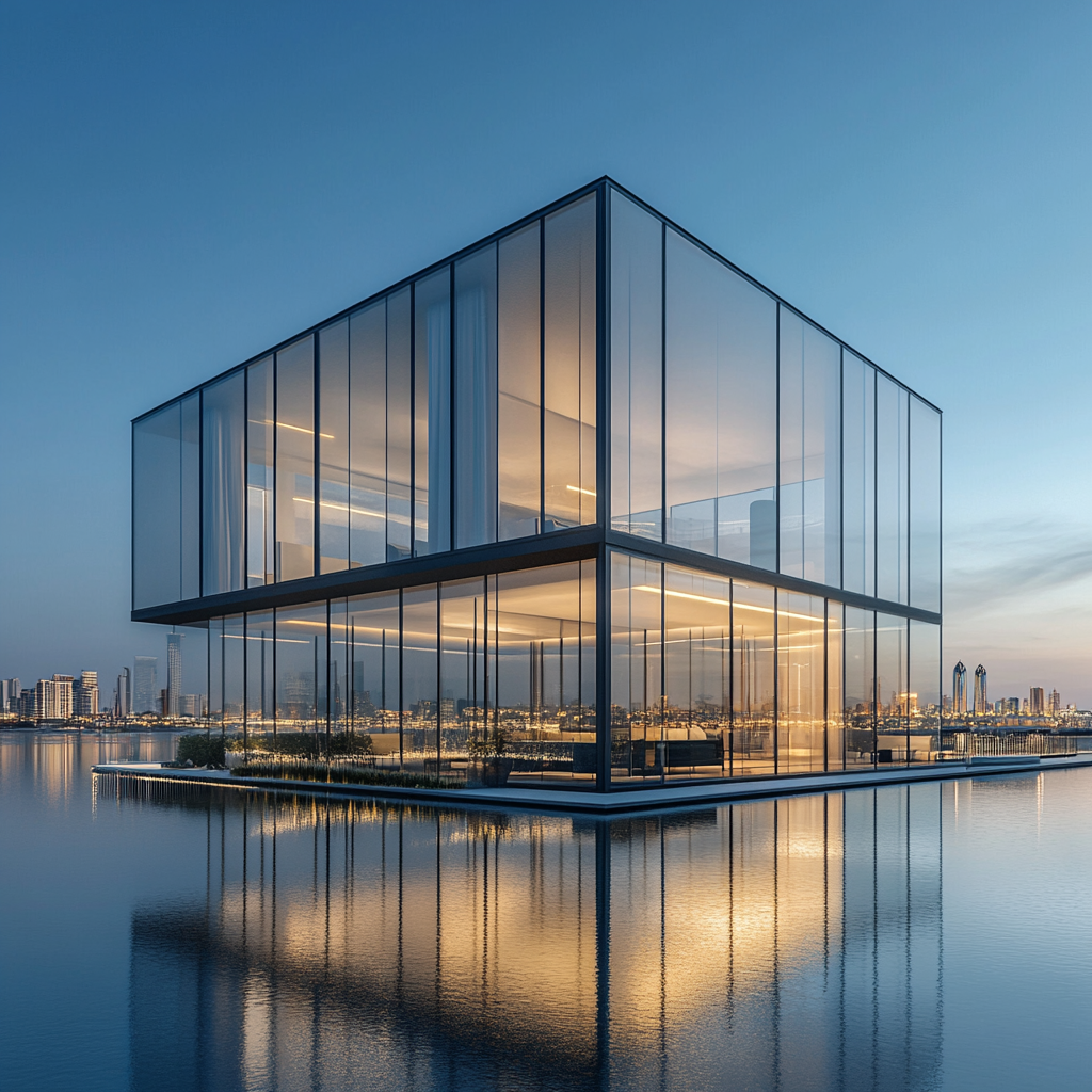 A Floating Glass Box by Dubai Creek: Serene Elegance